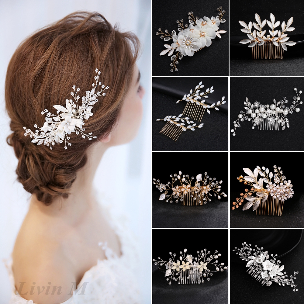 Elegant Bridal Hair Clips Wedding Headpiece Hairpin Shopee