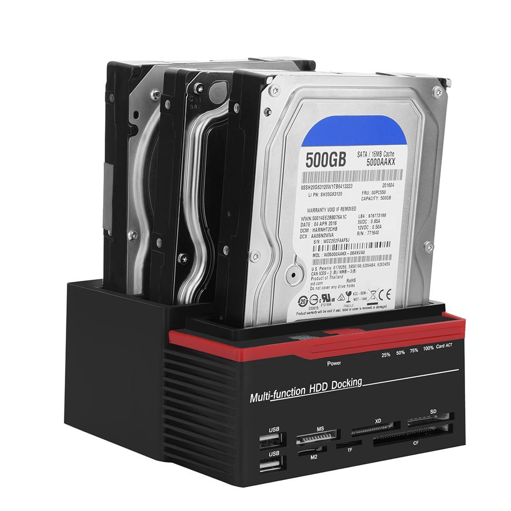 [Ready Stock] 2.5 3.5in USB3.0 SATA/IDE HDD Docking Station HUB Reader