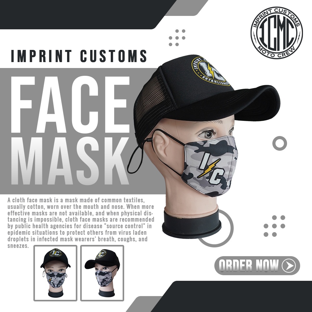 Imprint Customs White Camo Mask Shopee Philippines