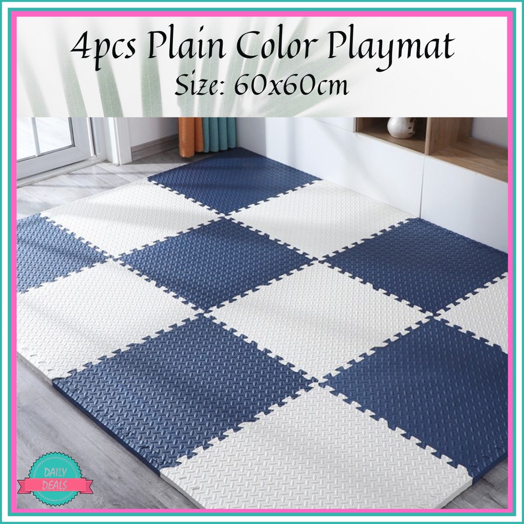 PLAIN COLOR 4PCS 60X60cm PLAYMAT/ 60X60 PVC PLAYMAT/ PLAIN COLOR
