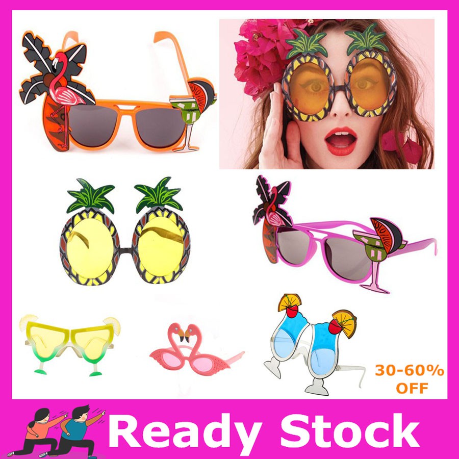 Hawaiian Tropical Sunglasses Glasses Party Supplies Beach Shopee