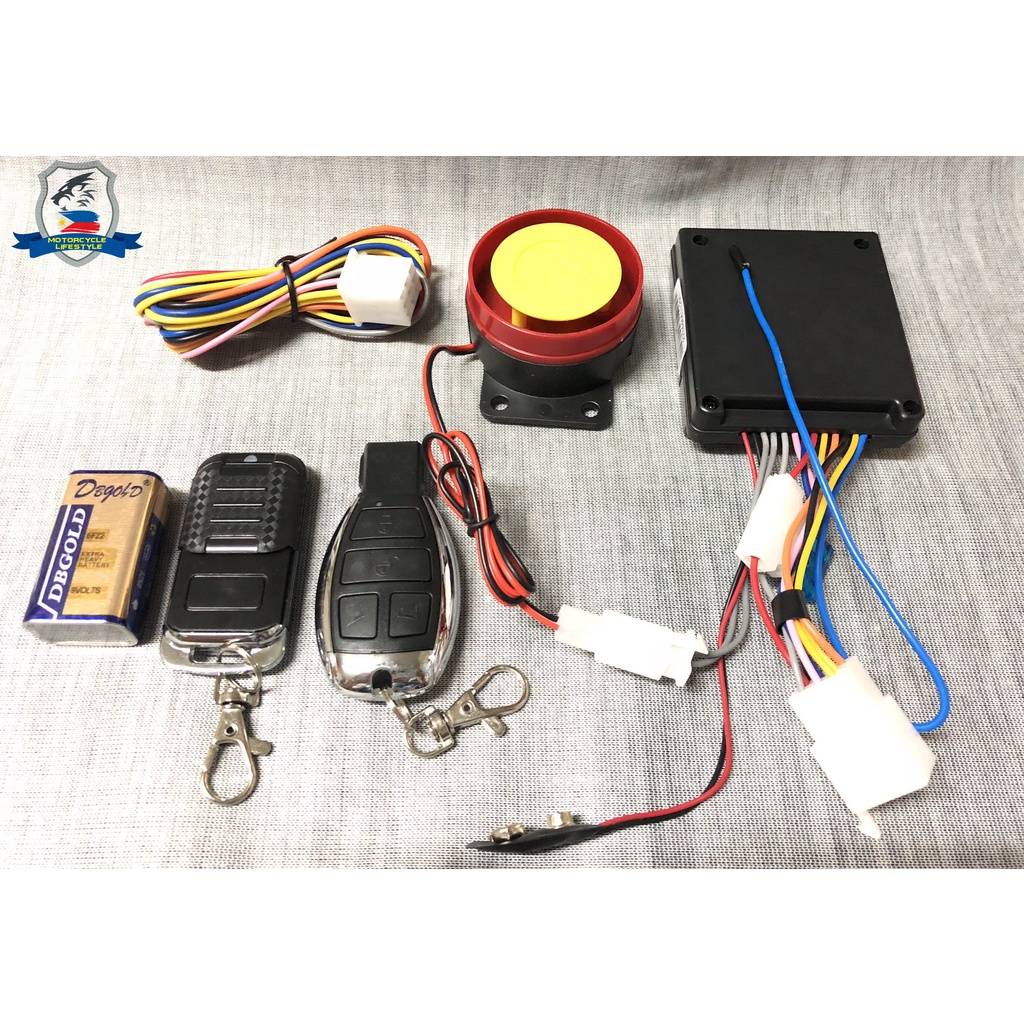 Motorcycle AntiTheft Alarm System with Battery Shopee Philippines