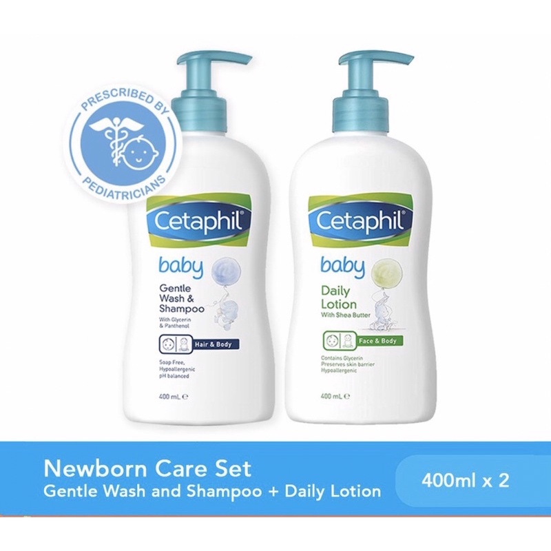 Cetaphil Newborn Care Set (Gentle Wash & Shampoo + Daily lotion