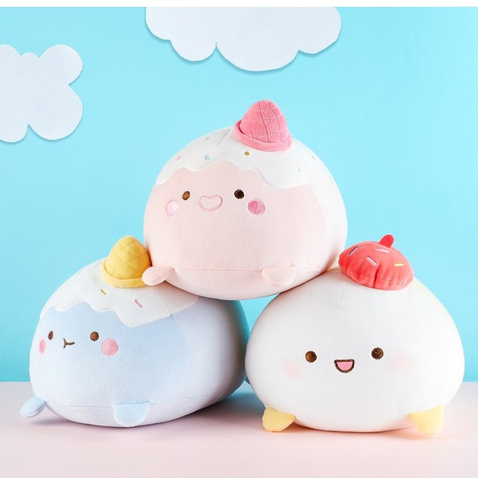 Miniso Delightful Food Series Strawberry/Cotton Candy/Cream Plush
