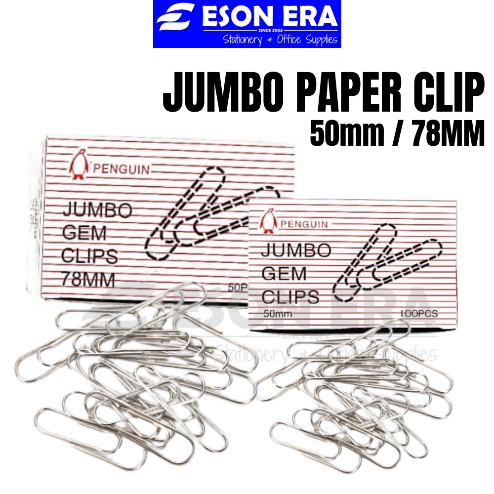 Paper Clip Jumbo 50mm / 78mm Giant Clip Round Clip Shopee Philippines