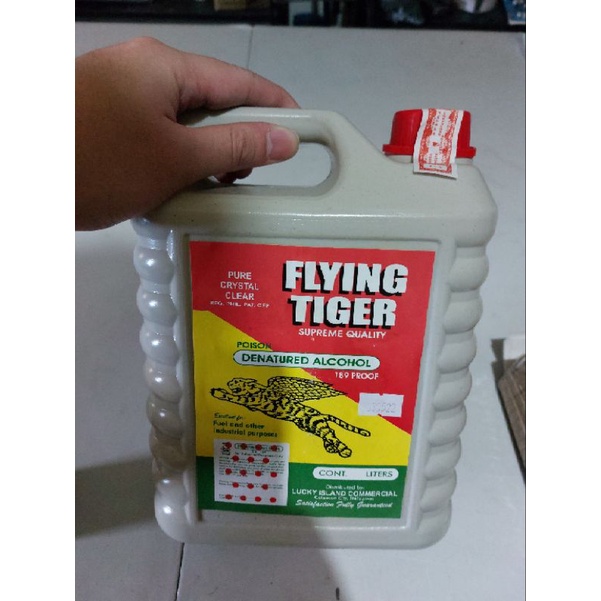 Flying Tiger Denatured Alcohol 3Liters Shopee Philippines