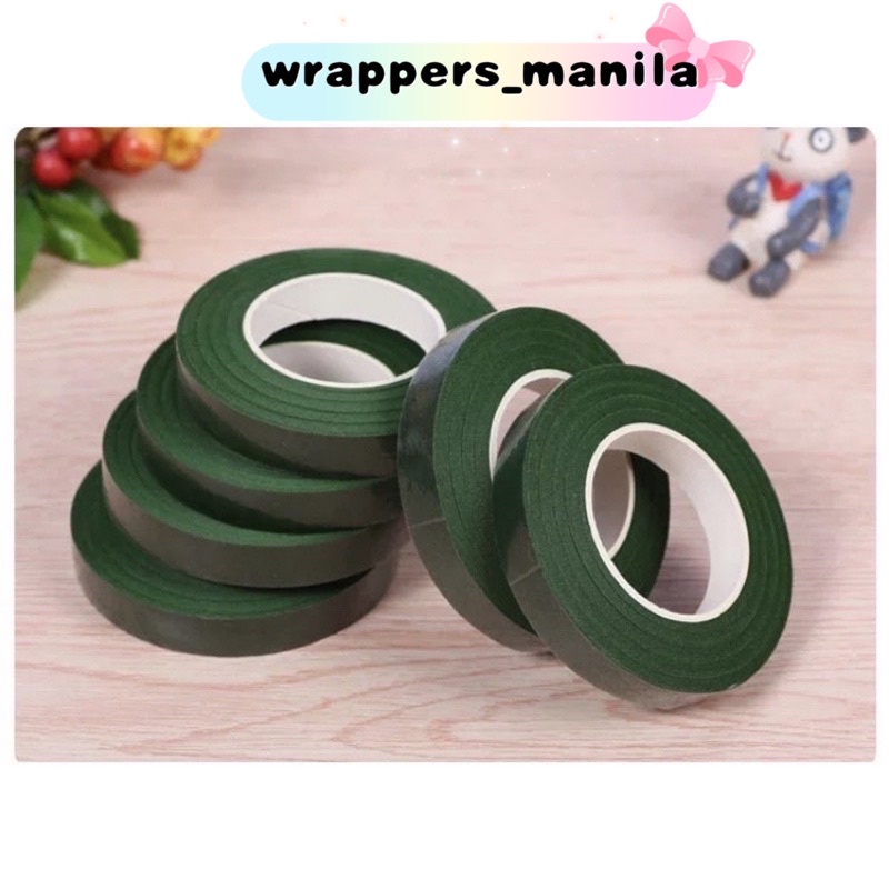 Floral Tape Florist Elastic Tape Self Adhesive Green Paper Type Floral