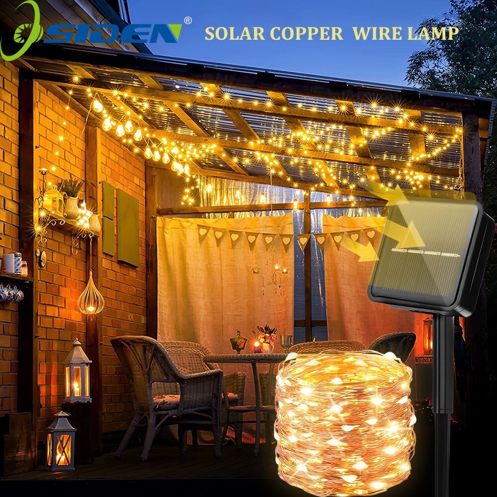 Solar Fairy Lights 32m 300LED Copper Wire String Lights Outdoor