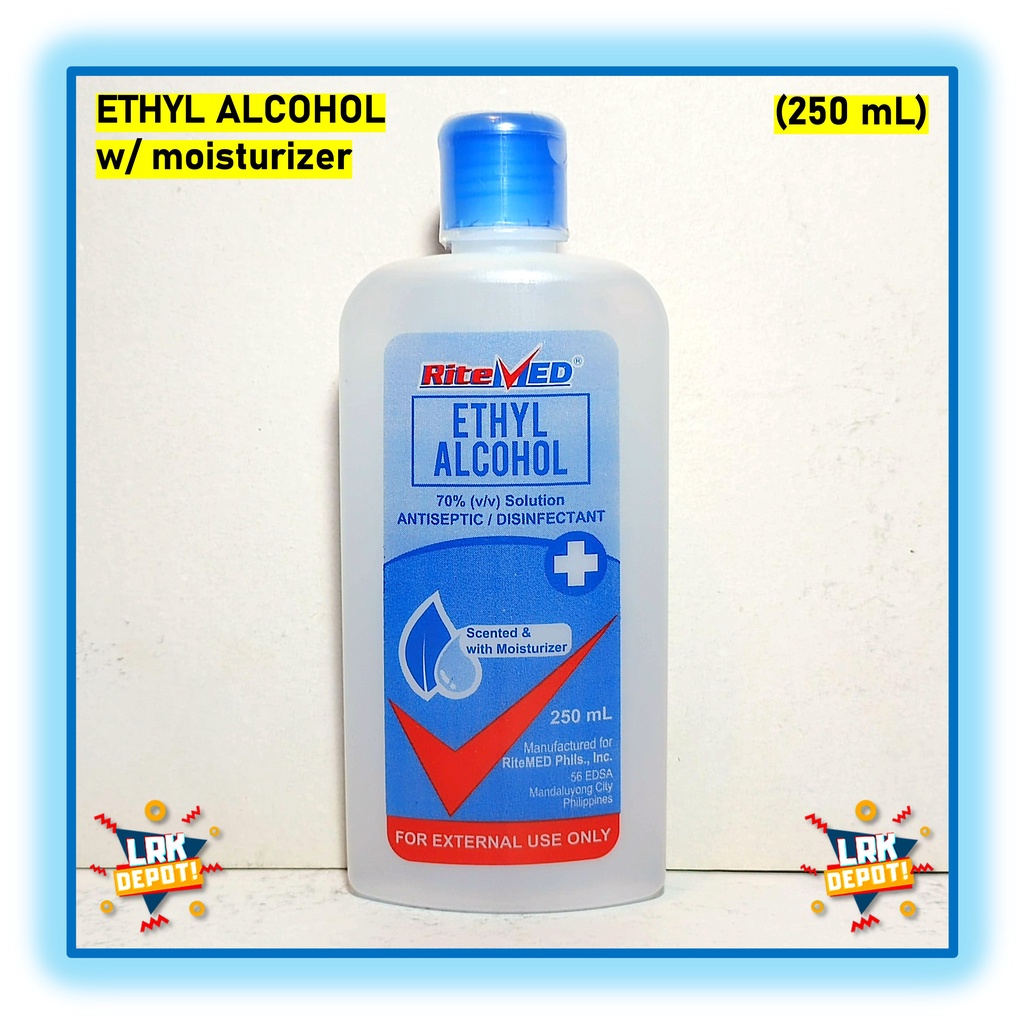 RiteMED Ethyl Alcohol 70 Liquid Sanitizer w/ Moisturizer (250mL