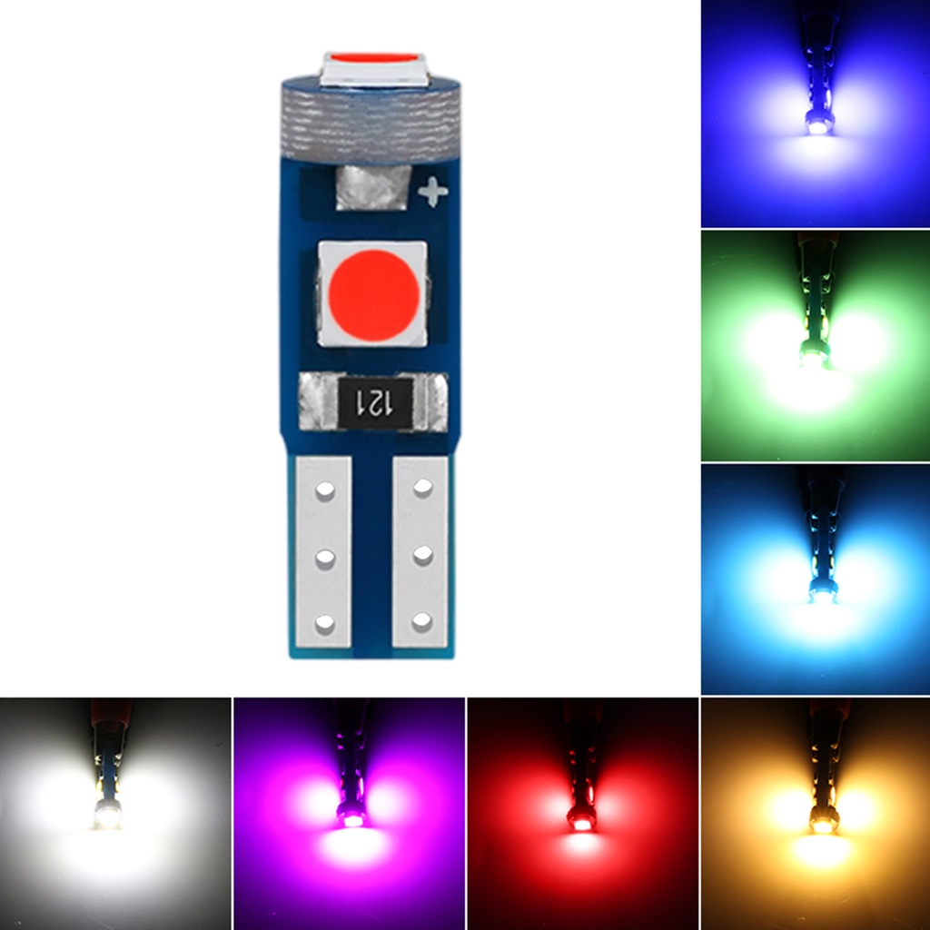 T5 LED Super Bright W3W 3SMD 3030 LED Car Dashboard light Car Interior