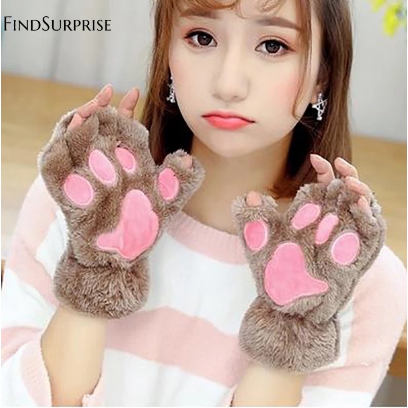 Fast Shipping Free Delivery on all items Cat Paw Gloves Furry Claw