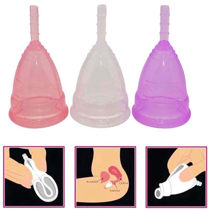 Feminine Cup Menstrual Cup Soft Silicone Menstruation Cup