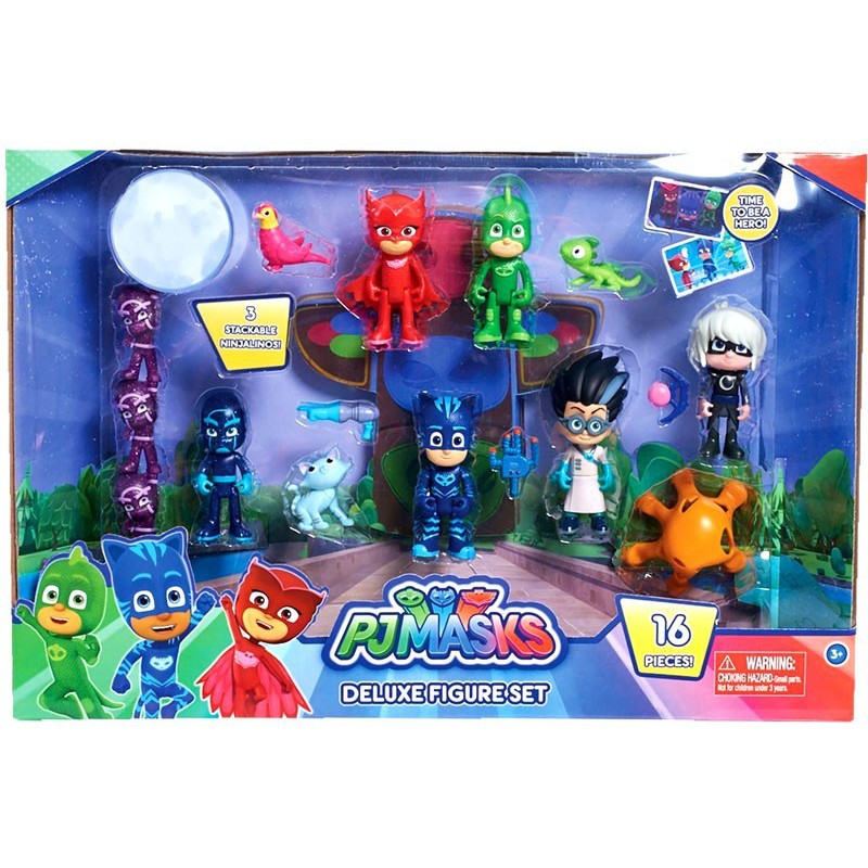 Onhand! PJ Masks Deluxe Figure Set 16 pcs Original Shopee Philippines