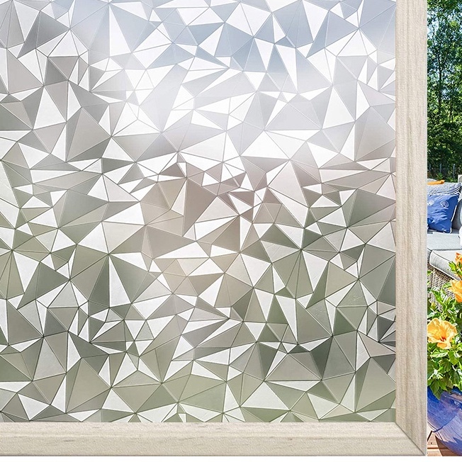 3D Diamond Privacy Window Film Stickers Decorative Window Glass Sticker