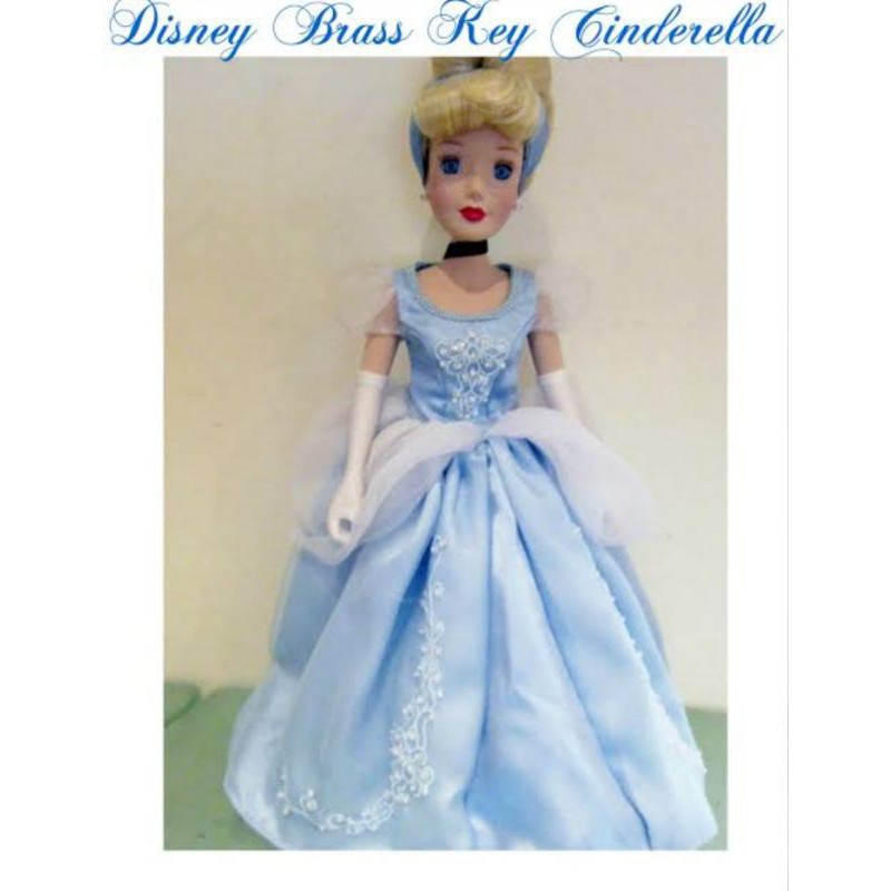 brass key vintage antique cinderella porcelain doll collectible
