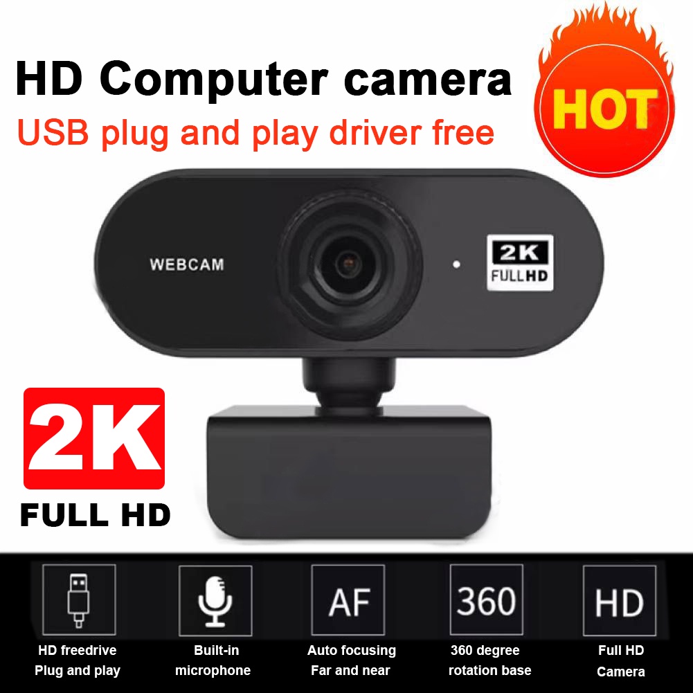 cam 2K/ 1080P/ 720P Full HD Video Call For PC Laptop With Microphone