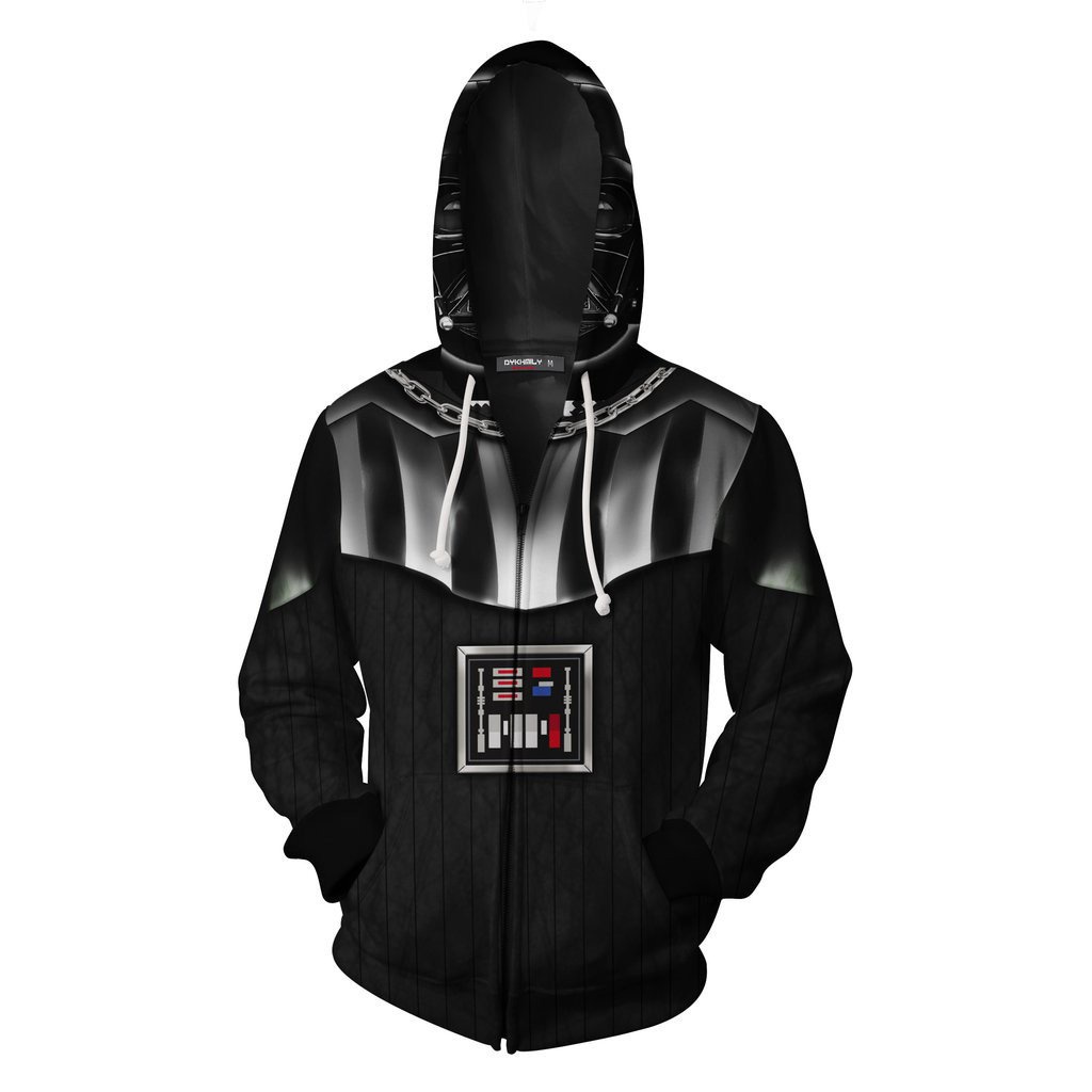 HotStar Wars Zip Up Hoodie Darth Vader Jacket Sweater Costume Stormtrooper Xwing Pilot Cosplay