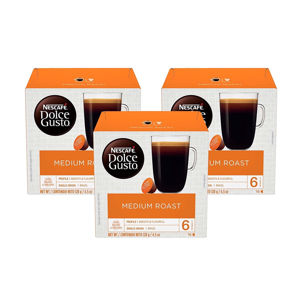 Nescafe Dolce Gusto sold per pods Coffee Medium espresso intenso Roast