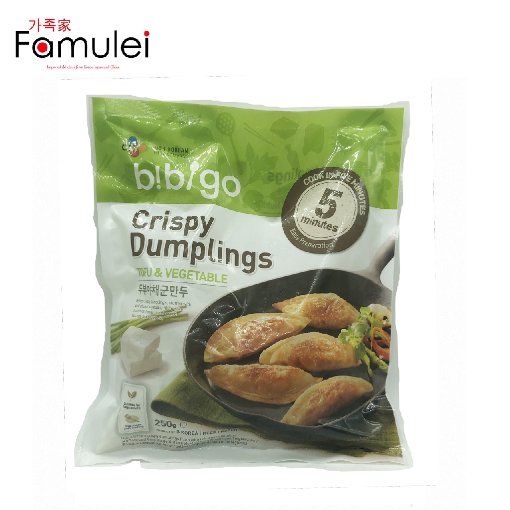 Cj Bibigo Frozen Crispy Dumplings Tofu & Vegetable 250g Shopee