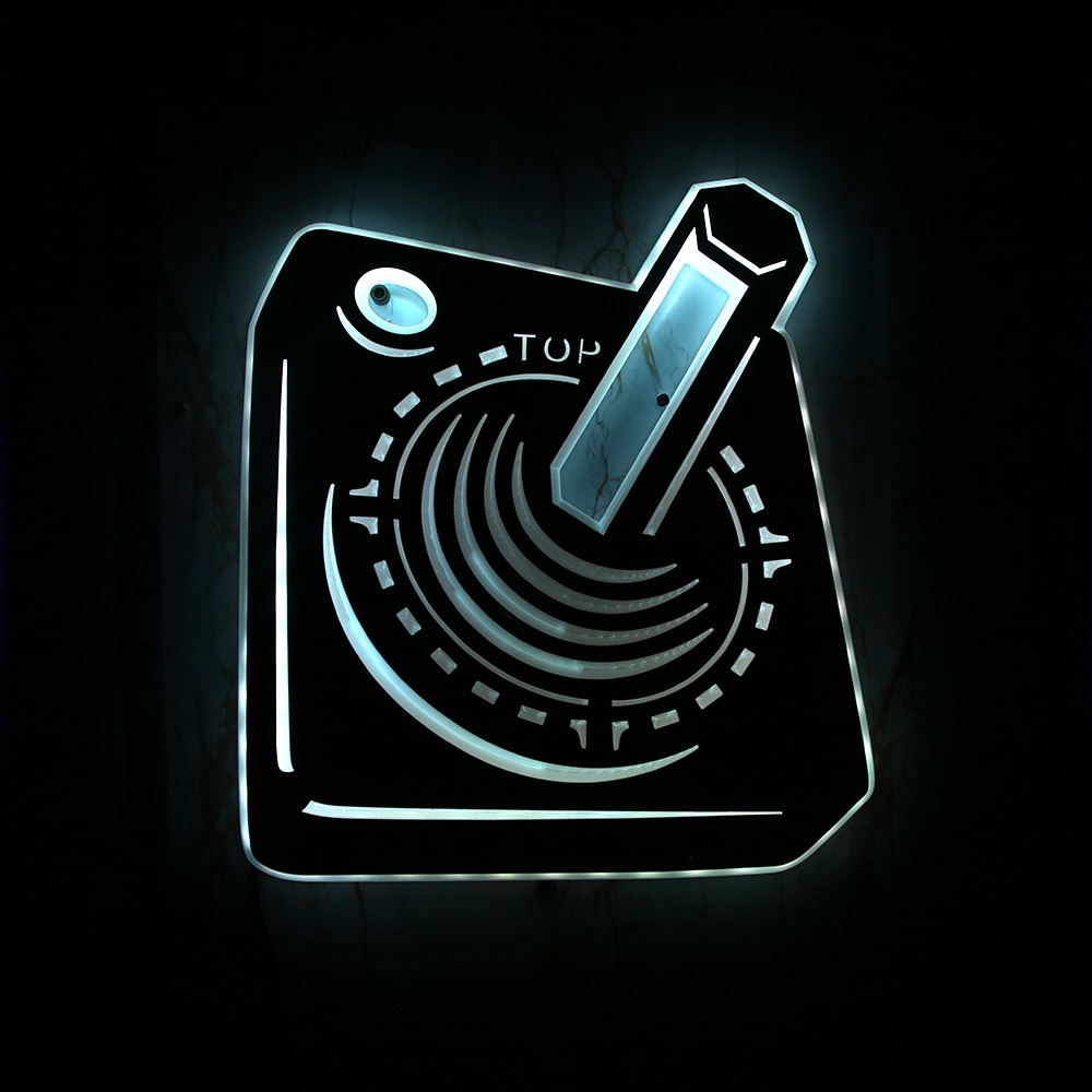 Classic Joystick Controller LED Wall Light Retro Gamepad Luminous Wall