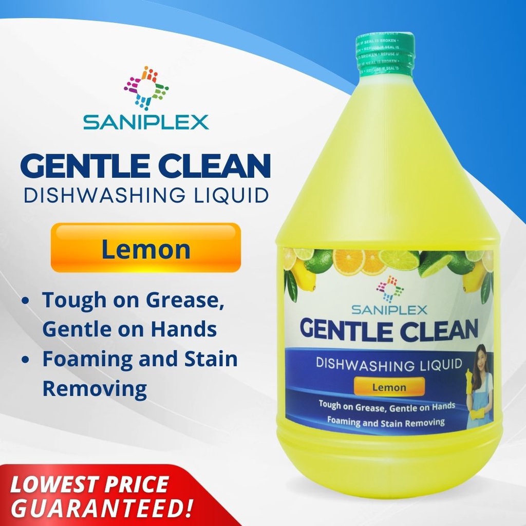 COD Gently Clean Dishwashing Liquid Lemon Food Stains Removal for