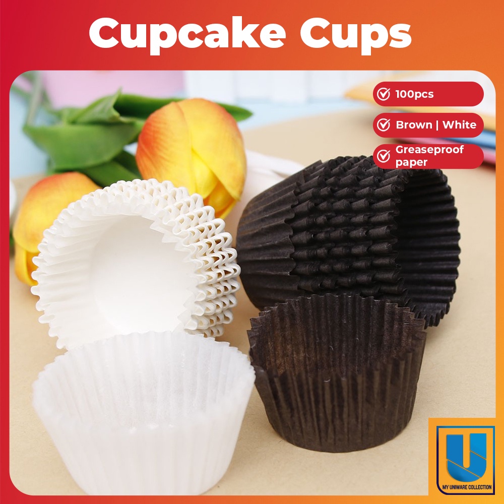 Mini Cupcake Liners Muffin Greaseproof Baking Cups Brown 2022年のクリスマス