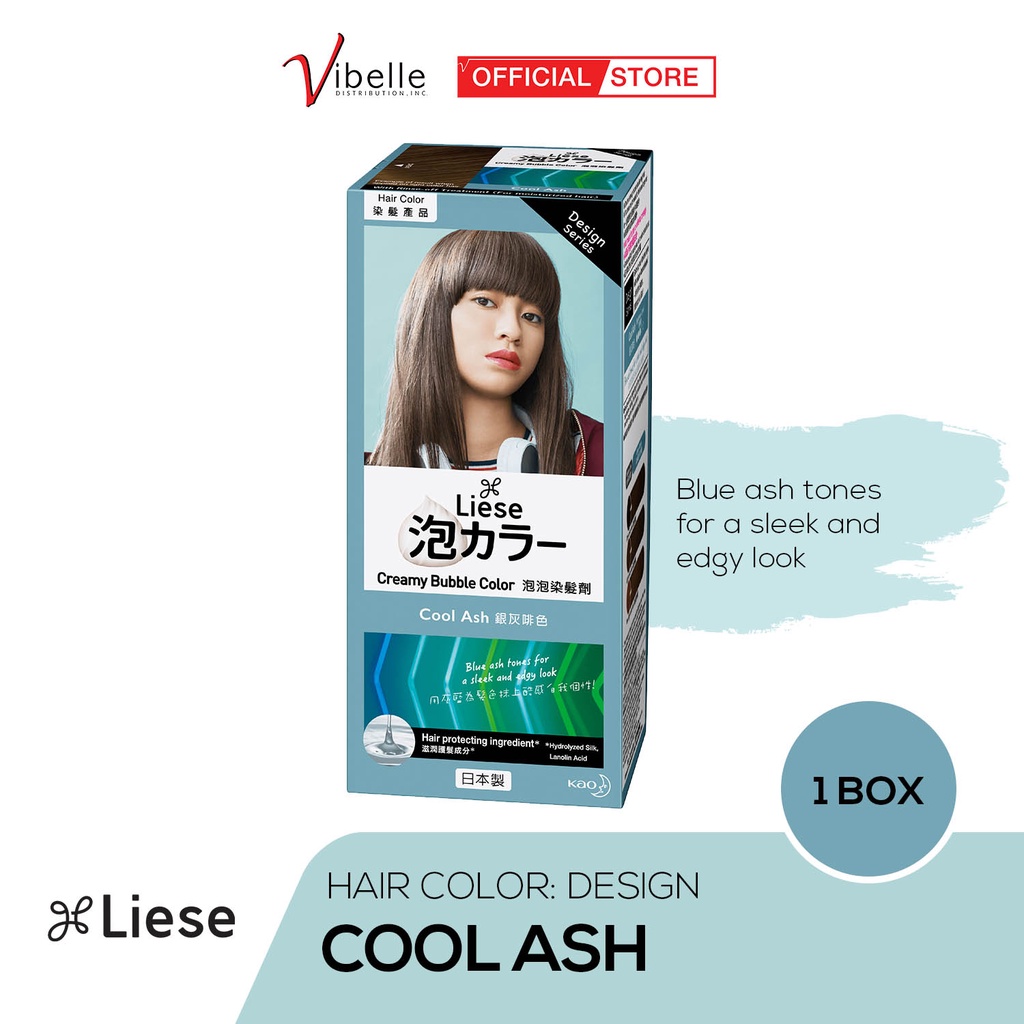 Liese Creamy Bubble Hair Color (Cool Ash) Shopee Philippines