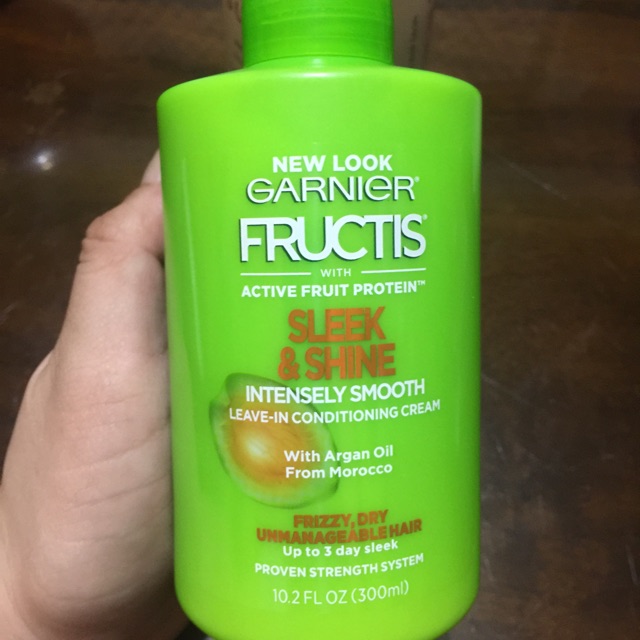 Garnier Fructis Sleek and Shine Leave in Conditioner 300ml Shopee