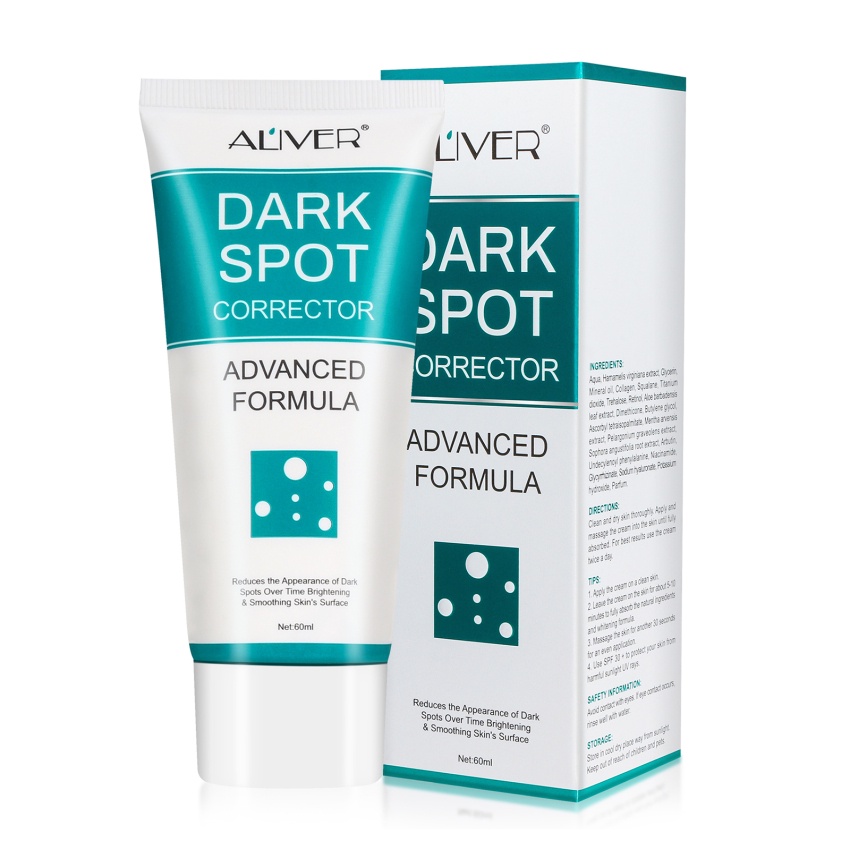 ALIVER Dark Spot Corrector Cream Whitening Freckle Cream Powerful Removing Melasma Melanin Dark