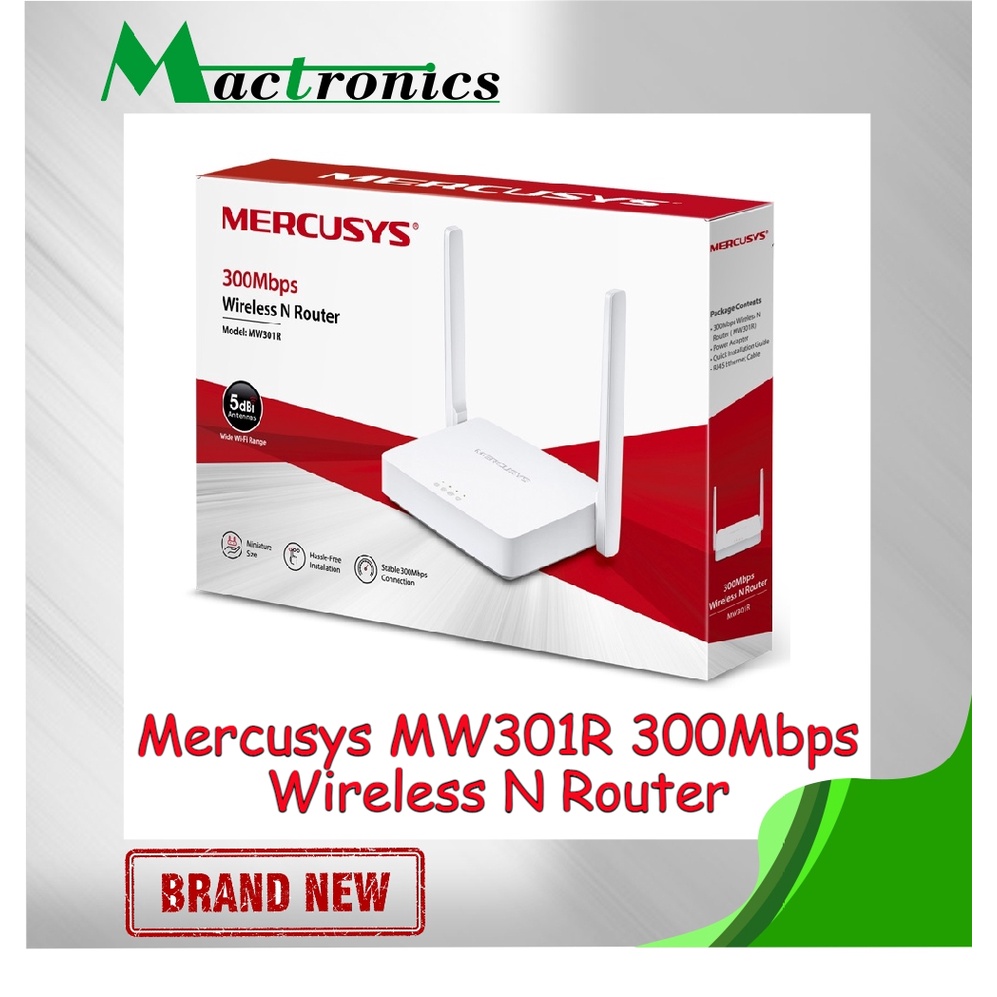 Mercusys MW301R 300Mbps Wireless N Router Wifi Router Home Office