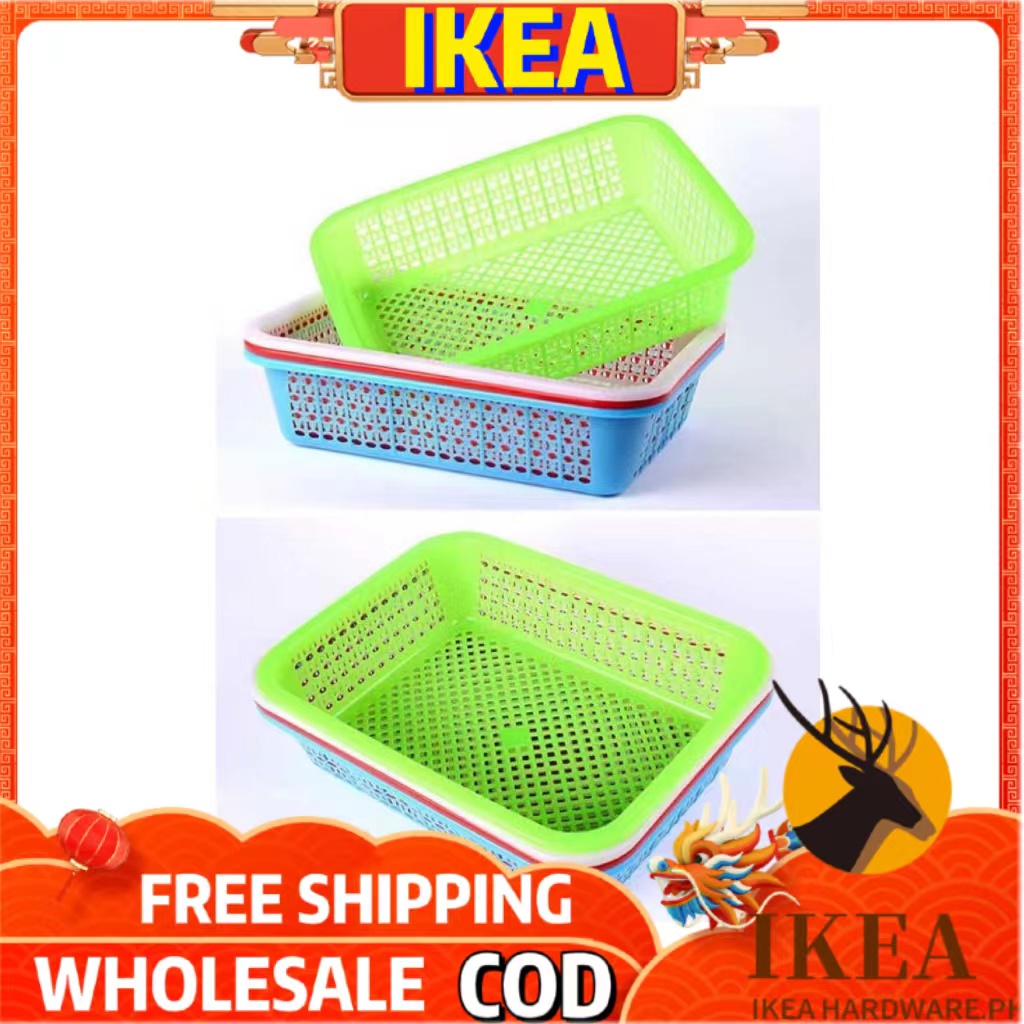 IKEA BASKET ORGANIZER MULTIPURPOSE PLASTIC TRAY RECTANGULAR OFFICE
