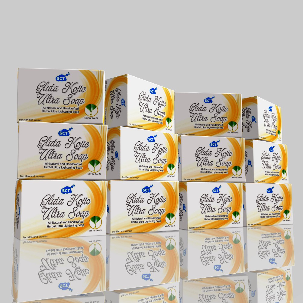 SCT Gluta Kojic Ultra Soap; 12 Pieces 135 Grams Bar of Soap; All