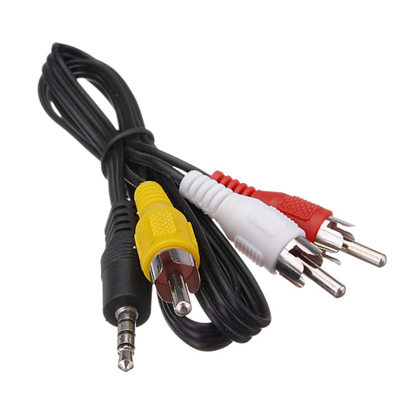 3.5mm Jack Plug Male To 3 RCA Adapter High Quality 3.5 To RCA Male
