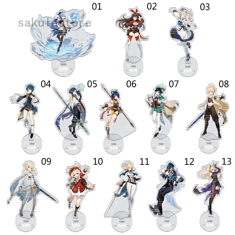 Genshin Impact Acrylic Stand Figure Anime Figures For Decoration Shopee Philippines