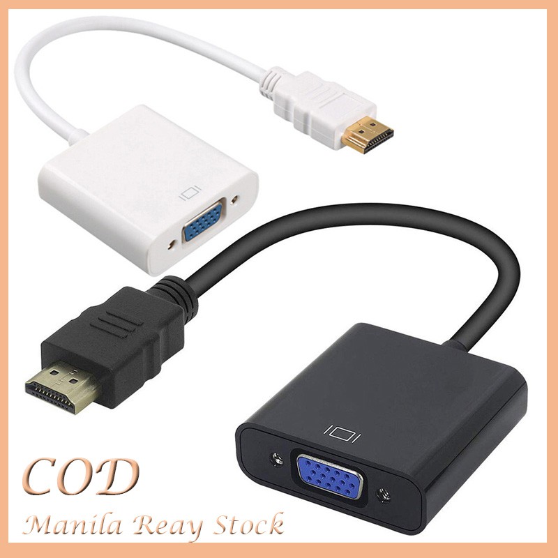 1080P HDMI to VGA Converter Adapter Cable Shopee Philippines
