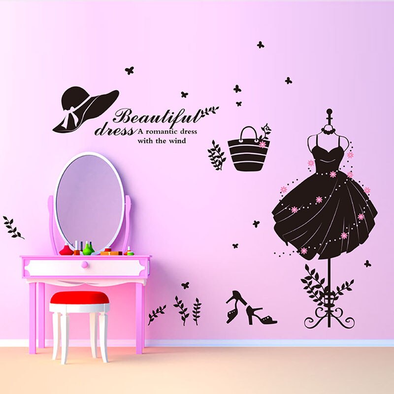 Romantic Dress Ladies Women's Fitting Room Clothing Store Decoration