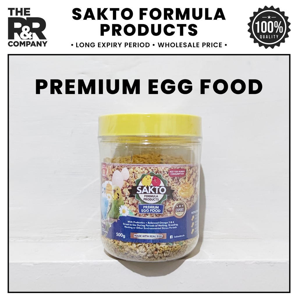 Sakto Premium Egg Food 500g for Birds African Lovebirds Cockatiel