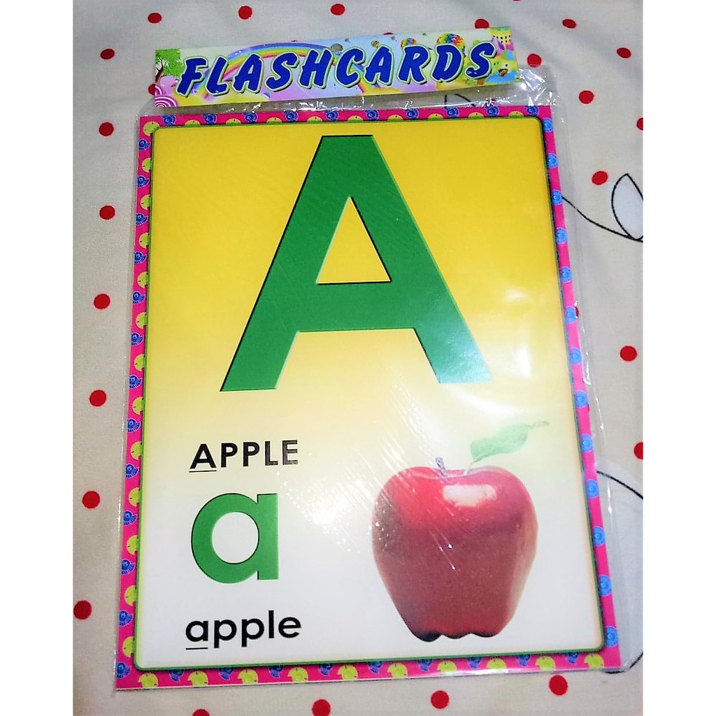 Giant Big Flash Cards Alphabet Educational 8 1/2 X 11 Inches Alphabet
