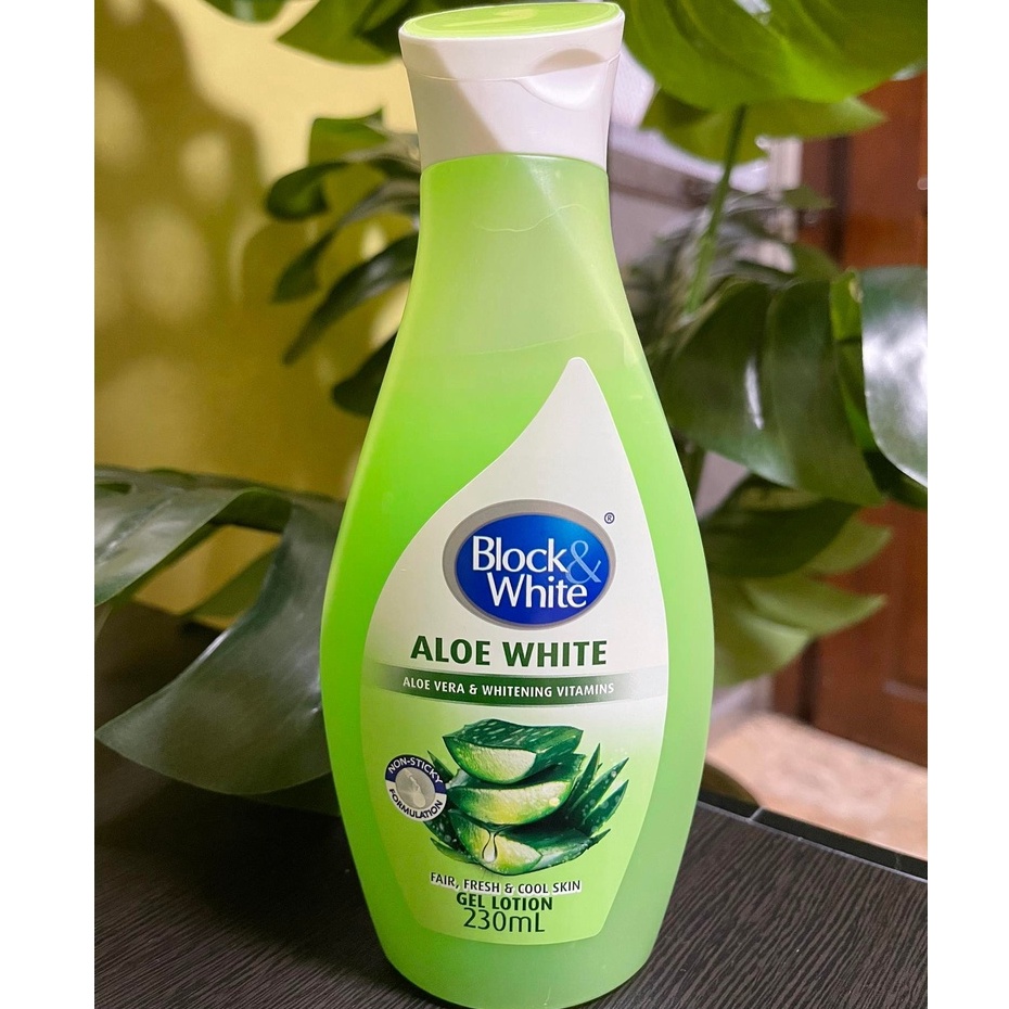 Block & White Aloe White Gel Lotion 230ml Shopee Philippines