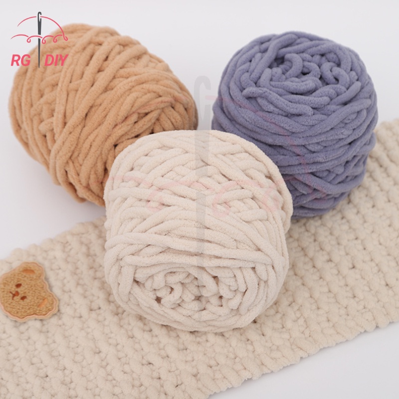 100g Crochet Thick Chunky Chenille Fancy Blanket Towel Yarn Ball DIY