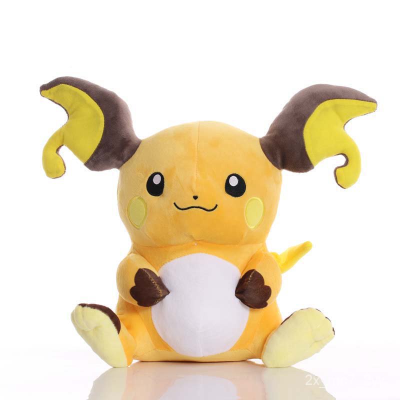 Big Size 30cm TAKARA TOMY Pokemon Raichu Plush Toys Raichu Soft Stuffed