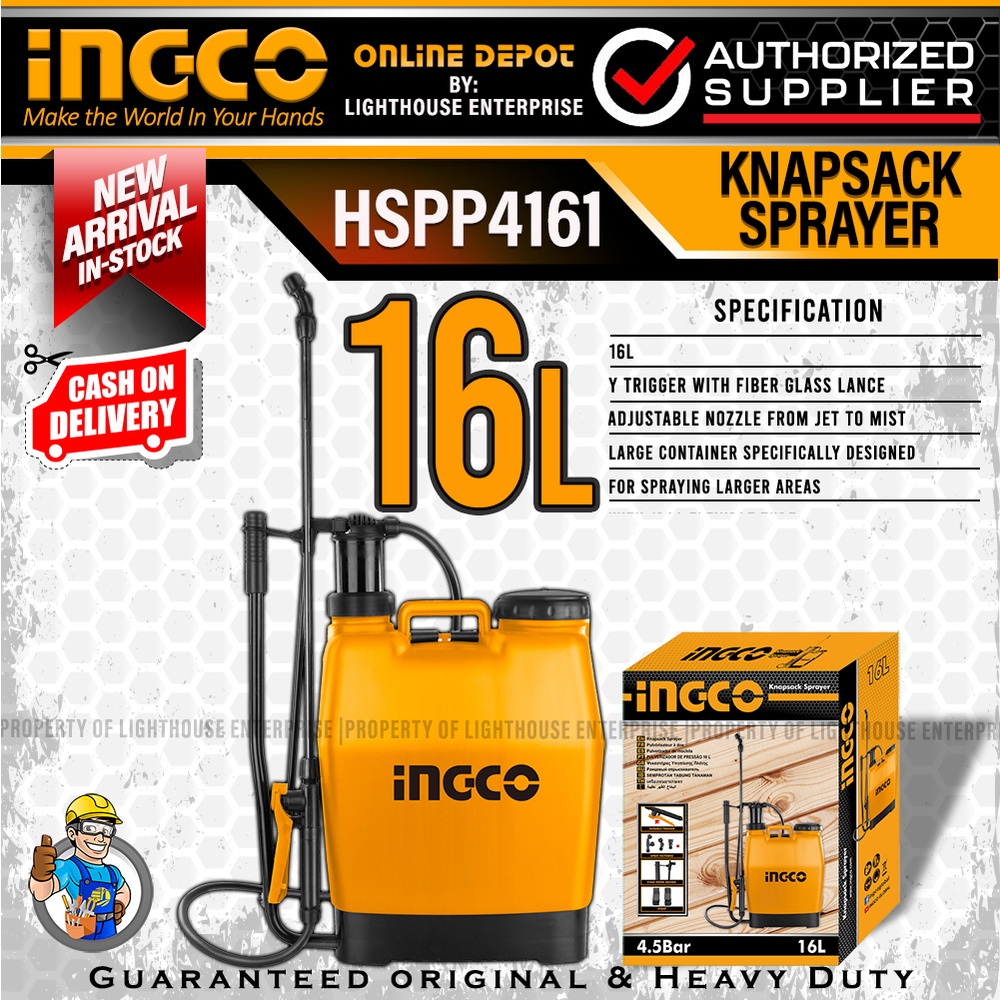 INGCO 16L Knapsack / Backpack Sprayer / Disinfectant Sprayer (HSPP4161