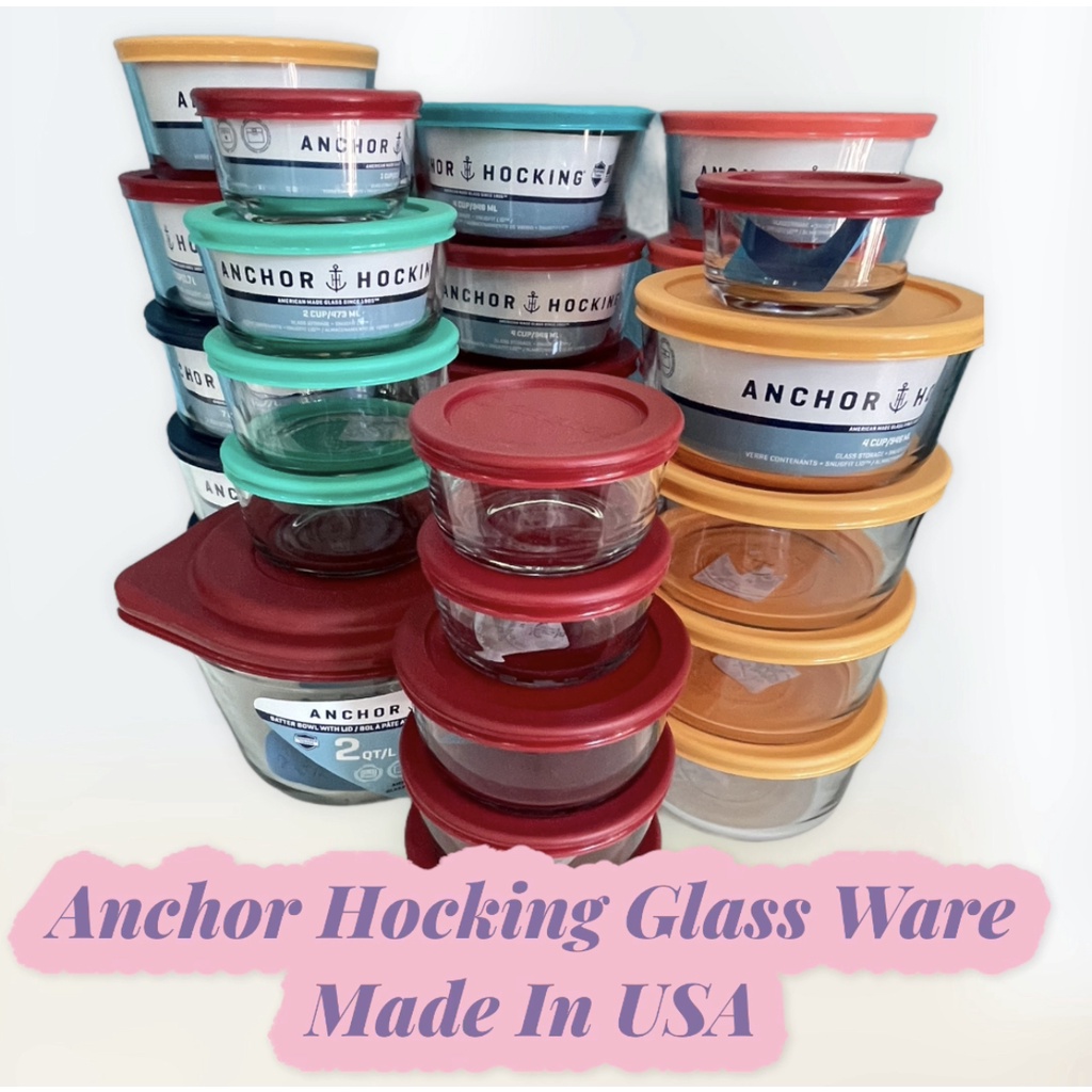 Anchor Hocking USA 2 Cup/473ml Capacity Classic Round Storage Shopee Philippines