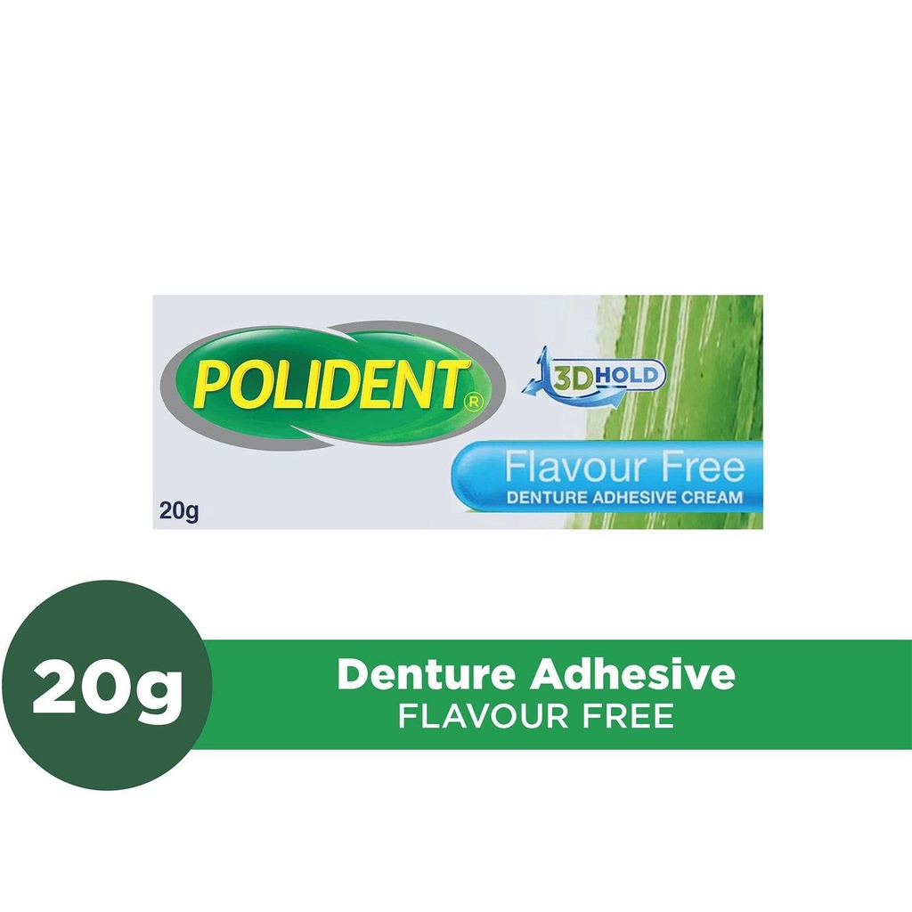 Polident Flavour Free Denture Adhesive Cream 20g Shopee Philippines