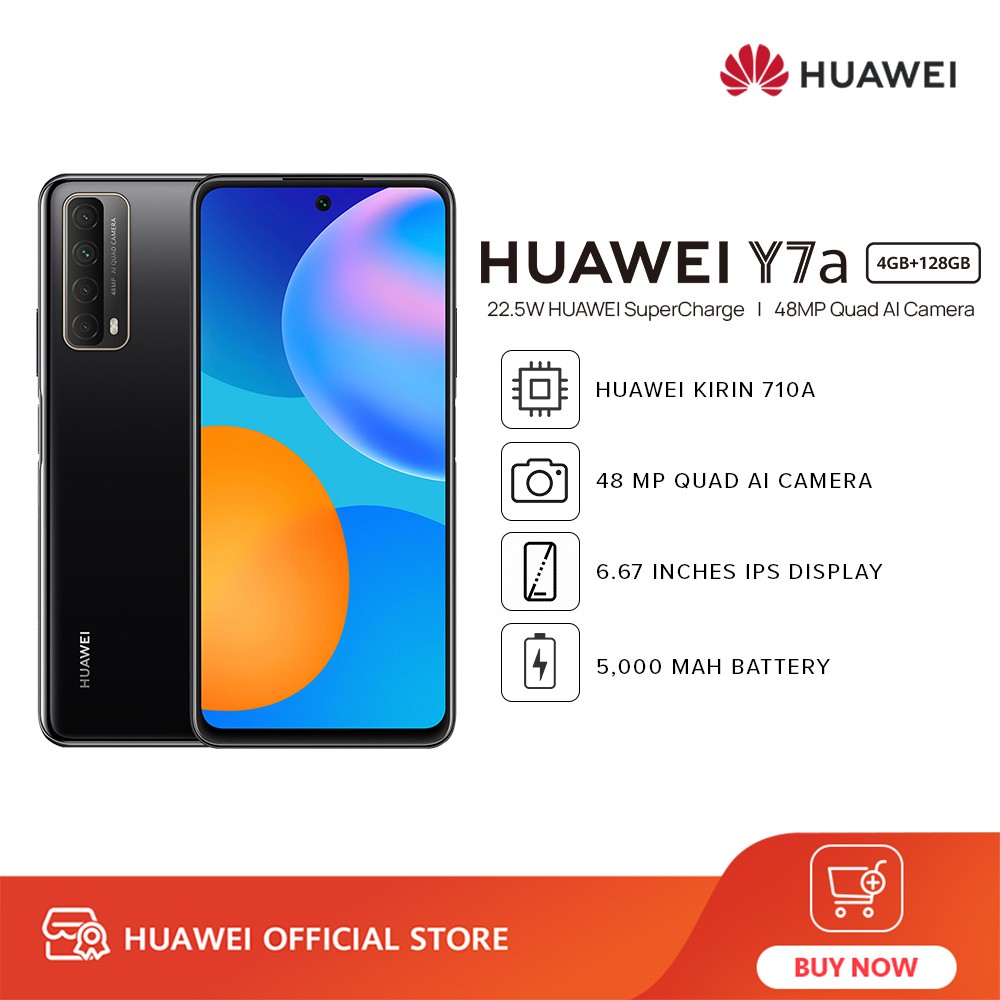 HUAWEI Y7a 48MP AI Four camera 5000mAh 6.67 inches 4GB RAM + 128GB ROM