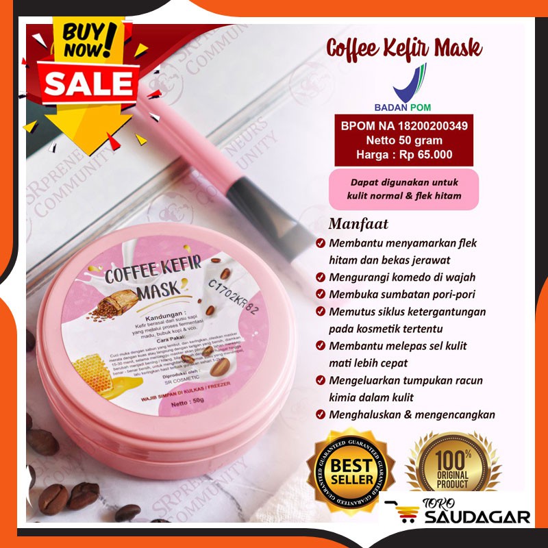 Sr12 ORIGINAL COFFEE KEFIR MASK COFFEE KEFIR Black FLEK MASK Acne Screw