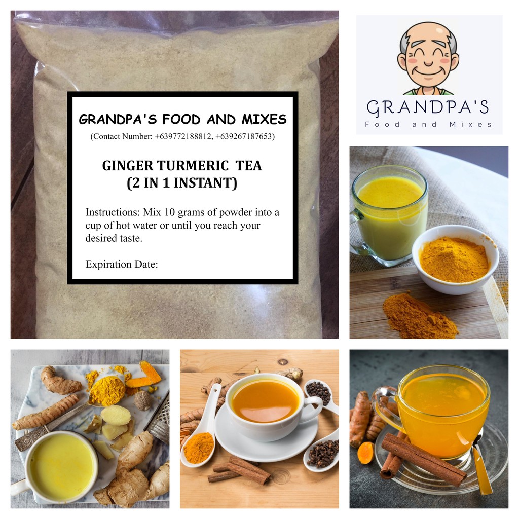 GFM 2 in 1 Ginger Turmeric Tea (With Pure Ginger & Turmeric Extract