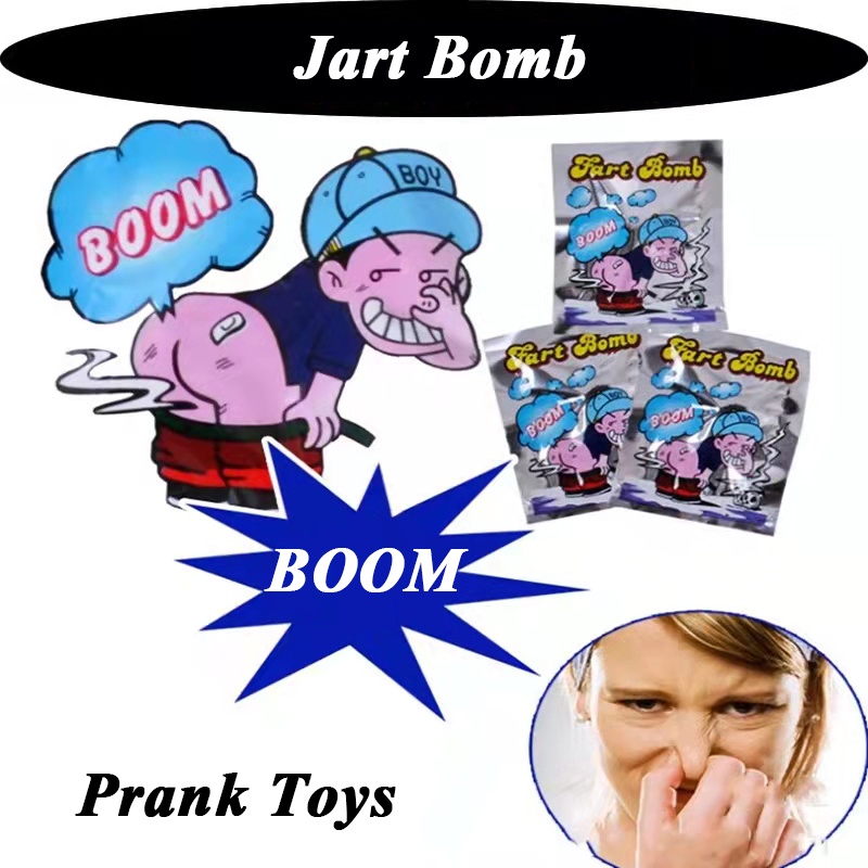Ins 10pcs/Set Funny Fart Bomb Bags Stink Bomb Funny Gags Practical