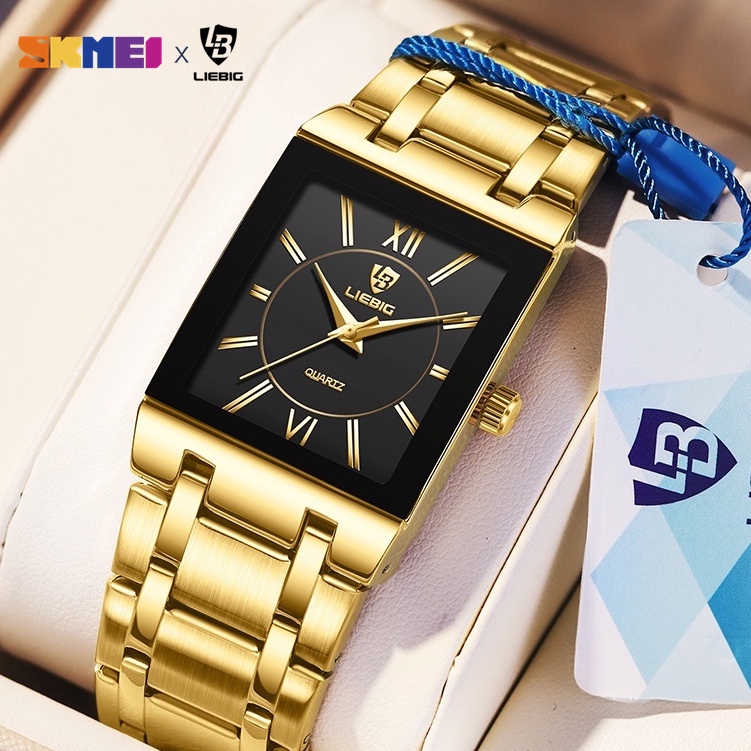 SKMEI X LIEBIG 2022 New Quartz Watch Stainless Steel Couple Watch