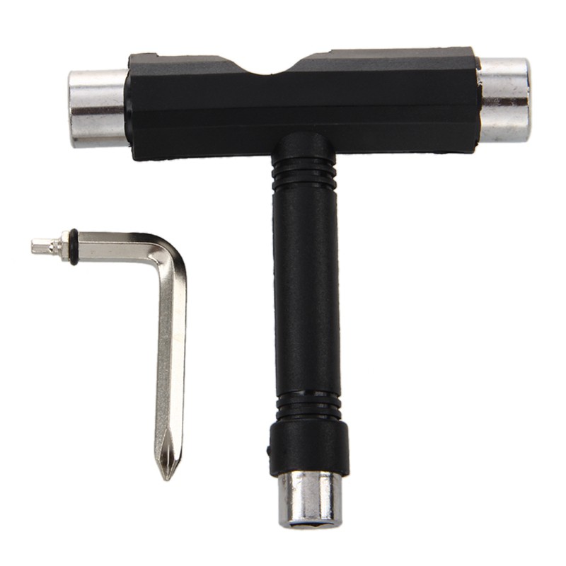 Black T SKATEBOARD ROLLER SKATE HEAVY DUTY MULTI T TOOL NEW Shopee